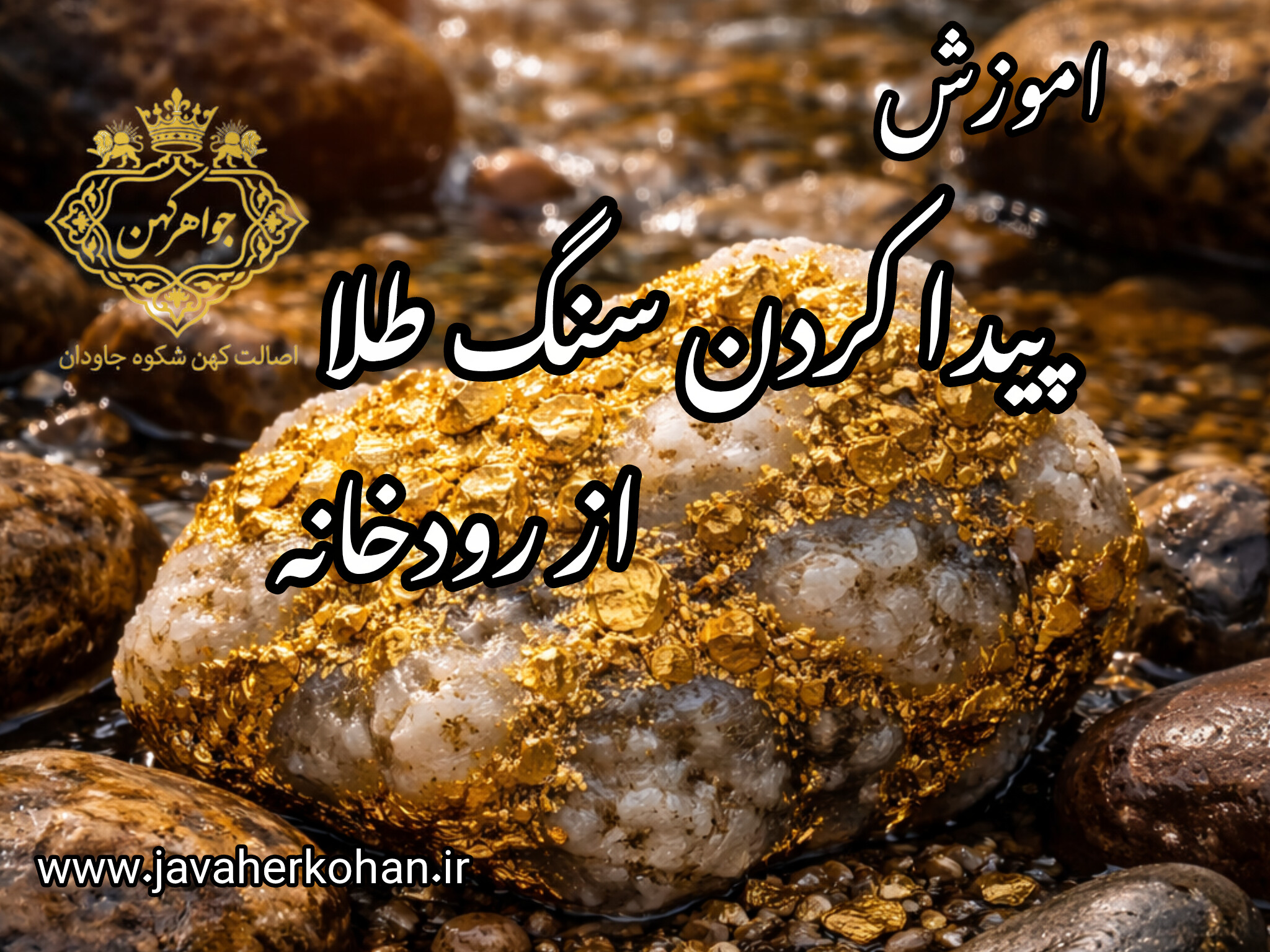 راهنمای کامل تشخیص سنگ طلا | نشانه‌های طلای طبیعی و روش‌های تست واقعی