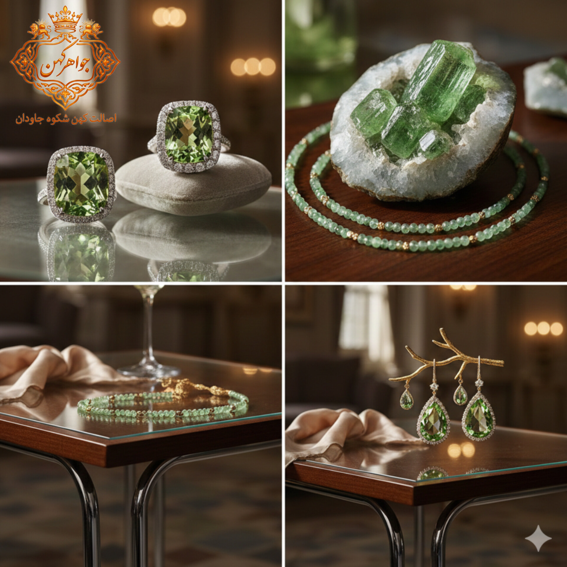زبرجد سنگ سبز ثروت ، و روشنایی در جواهرات لاکچری